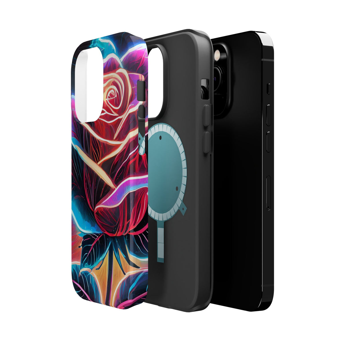 Neon Rose Magnetic Tough Phone Case - Studio 653