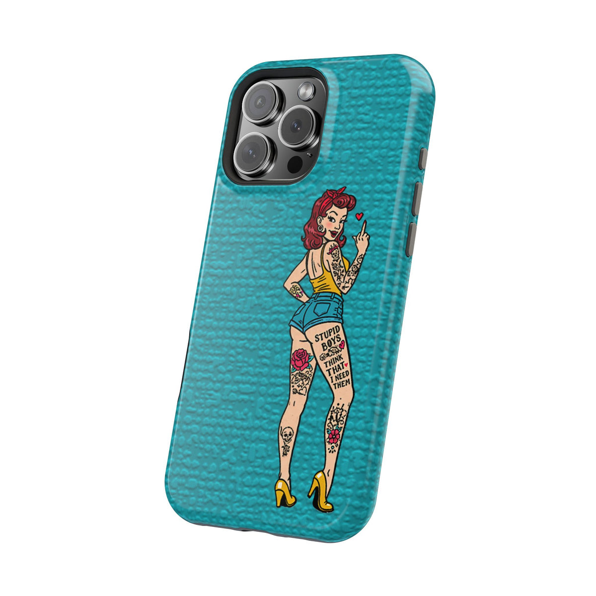 Sassy Pin-Up Stupid Boys Magnetic Tough Phone Case - Studio 653