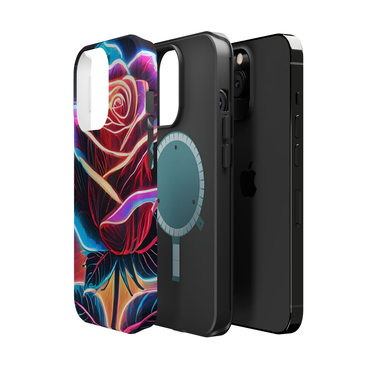 Neon Rose Magnetic Tough Phone Case - Studio 653