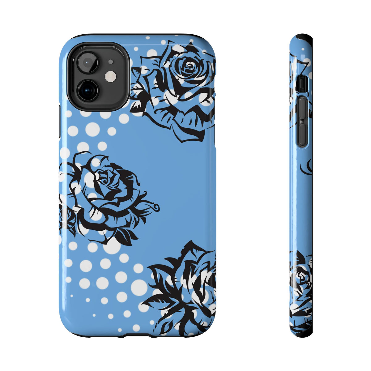 Blue Rose Abstract Tough Phone Cases