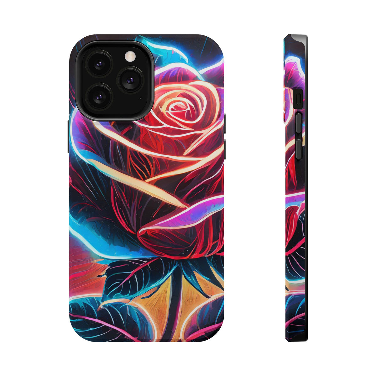 Neon Rose Magnetic Tough Phone Case - Studio 653