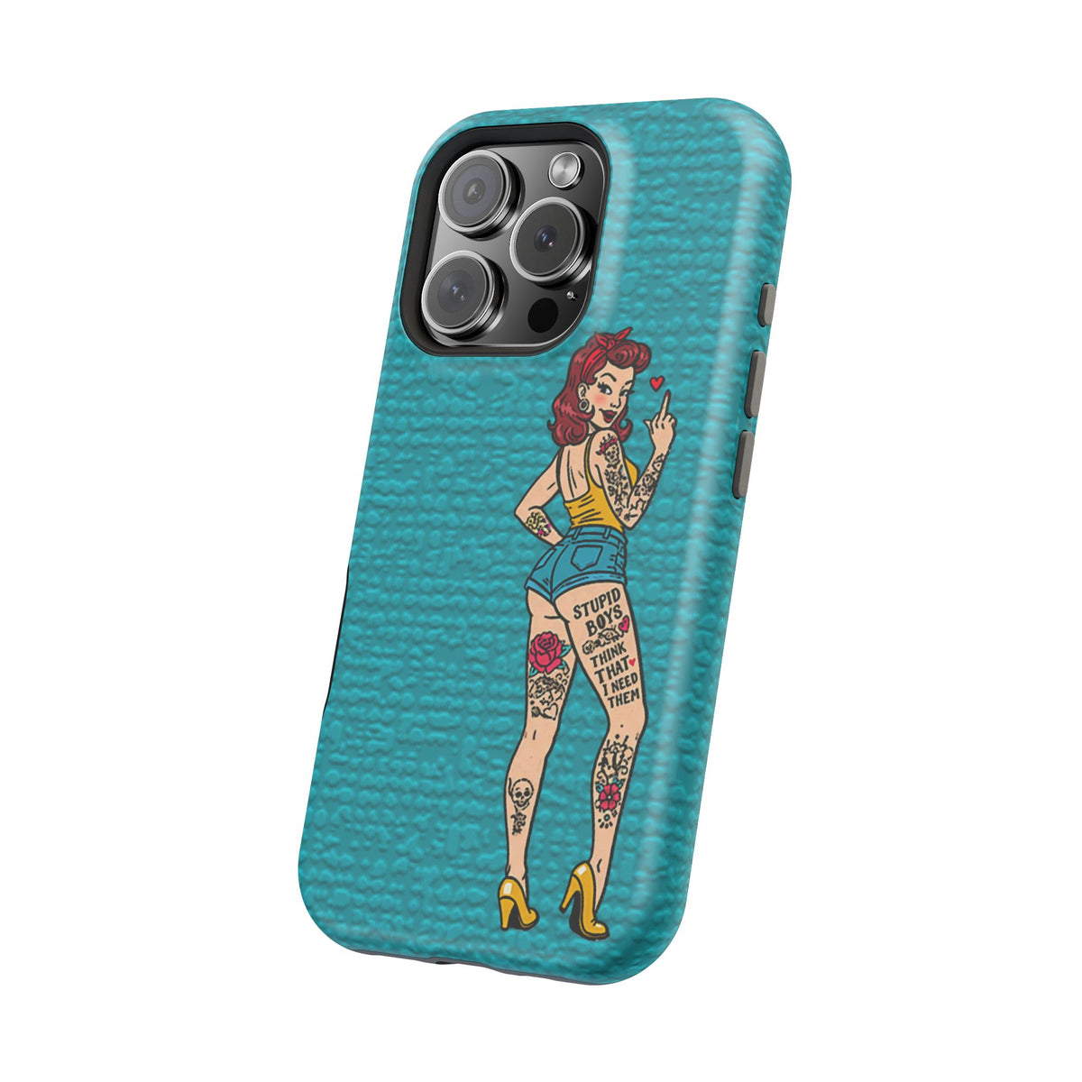Sassy Pin-Up Stupid Boys Magnetic Tough Phone Case - Studio 653