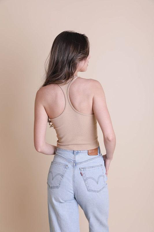 High Neck Racerback Brami Top - Studio 653