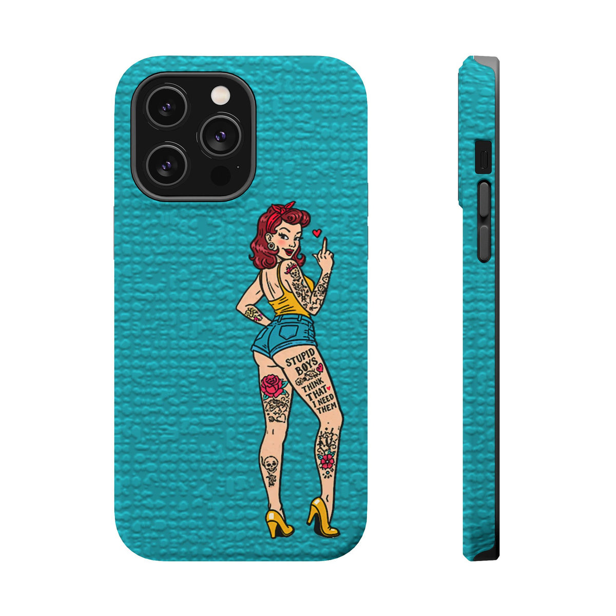 Sassy Pin-Up Stupid Boys Magnetic Tough Phone Case - Studio 653