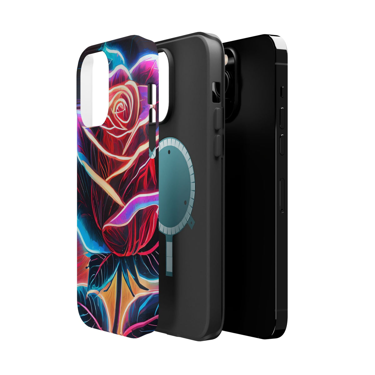 Neon Rose Magnetic Tough Phone Case - Studio 653
