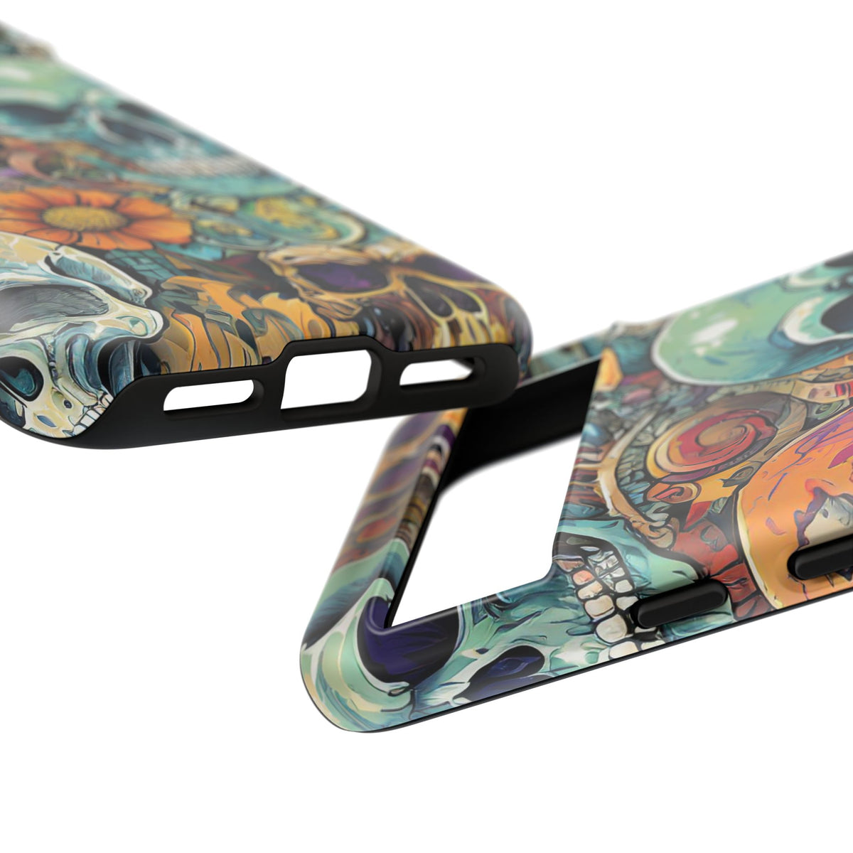 Artistic Skull Collage Tough Phone Case - Studio 653