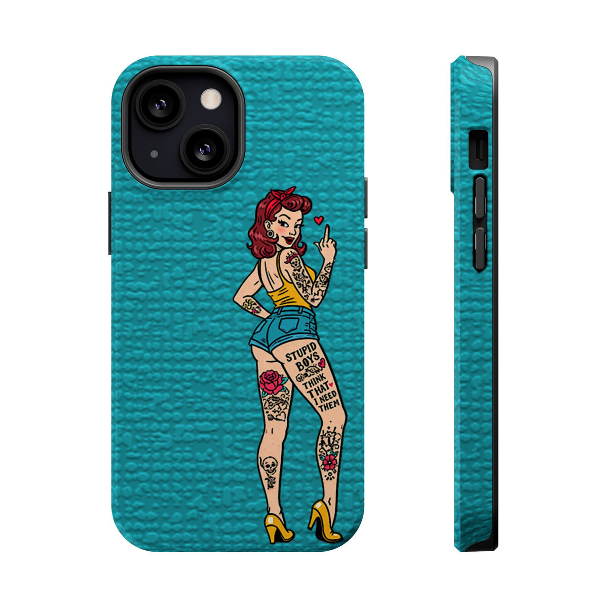Sassy Pin-Up Stupid Boys Magnetic Tough Phone Case - Studio 653