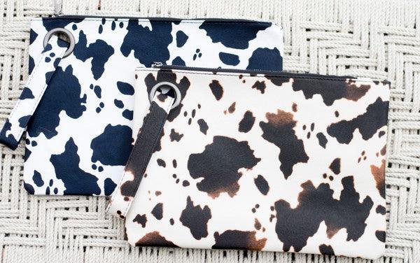 Cow Print Oversized Everyday Clutch - Studio 653