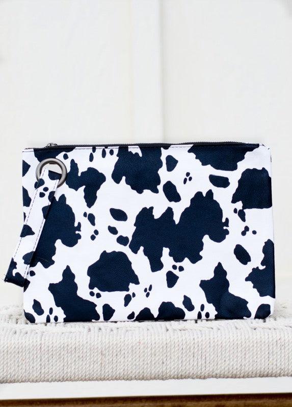 Cow Print Oversized Everyday Clutch - Studio 653