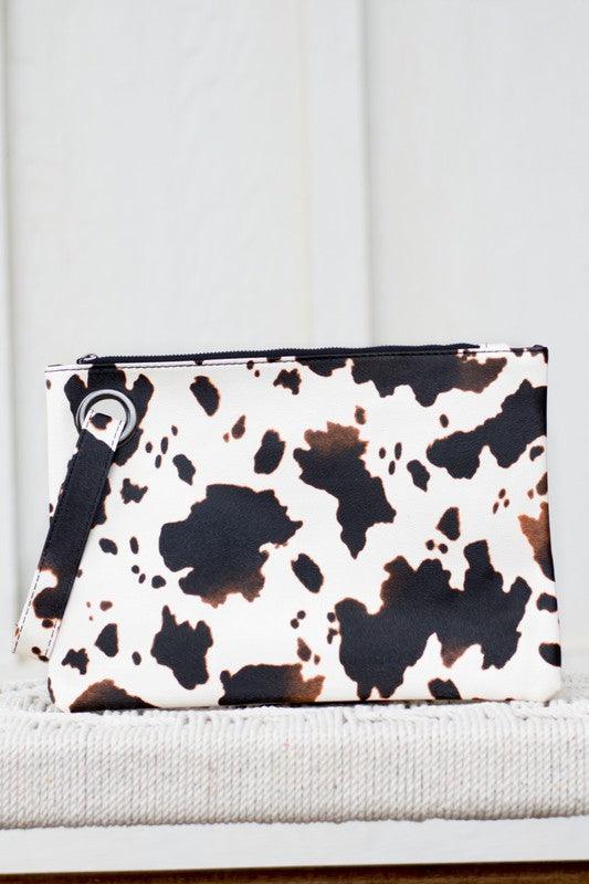 Cow Print Oversized Everyday Clutch - Studio 653