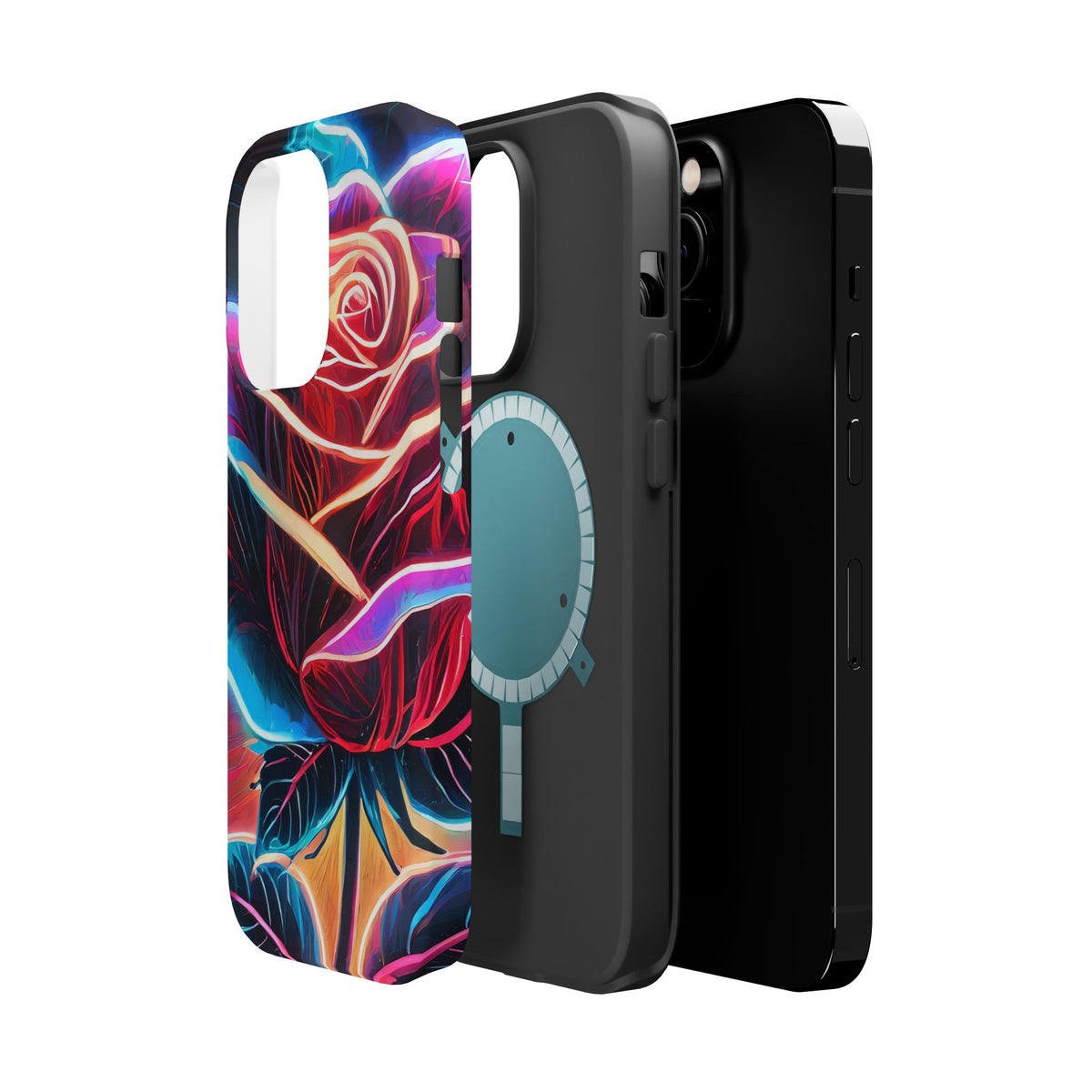 Neon Rose Magnetic Tough Phone Case - Studio 653