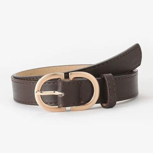 Vegan Leather D-Ring Belt - Studio 653