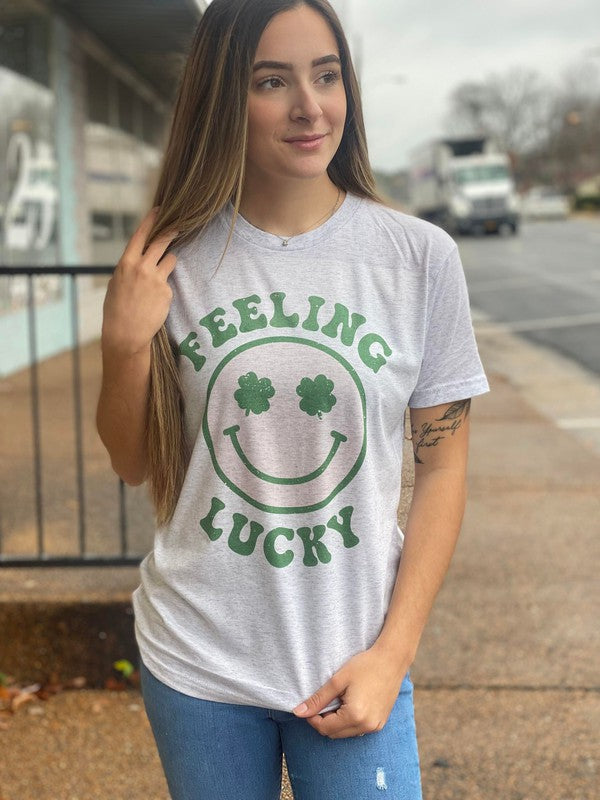 Ask Apparel Feeling Lucky Smiley Tee