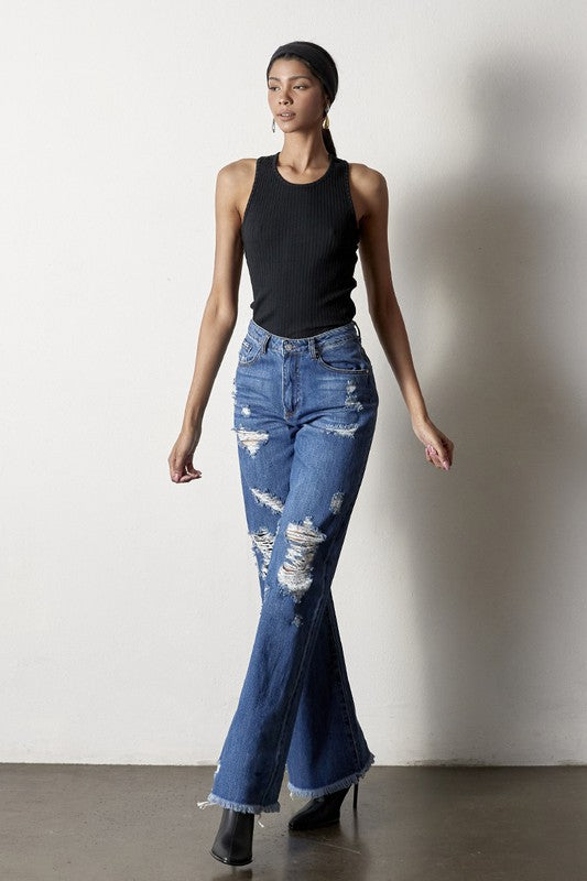 Insane Gene Distressed Boyfriend Jeans - Studio 653