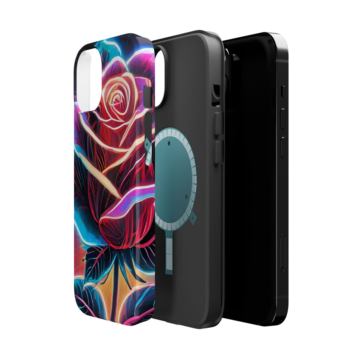 Neon Rose Magnetic Tough Phone Case - Studio 653