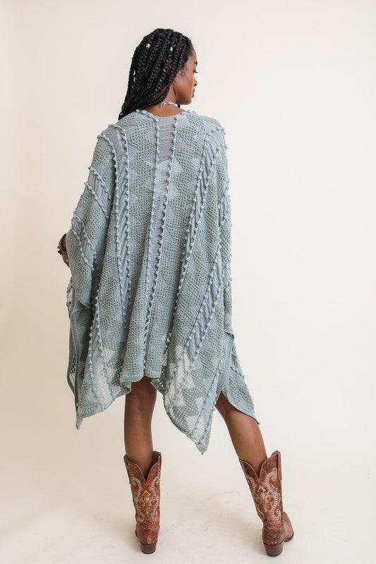 Embroidered Zig Zag Soft Kimono - Studio 653