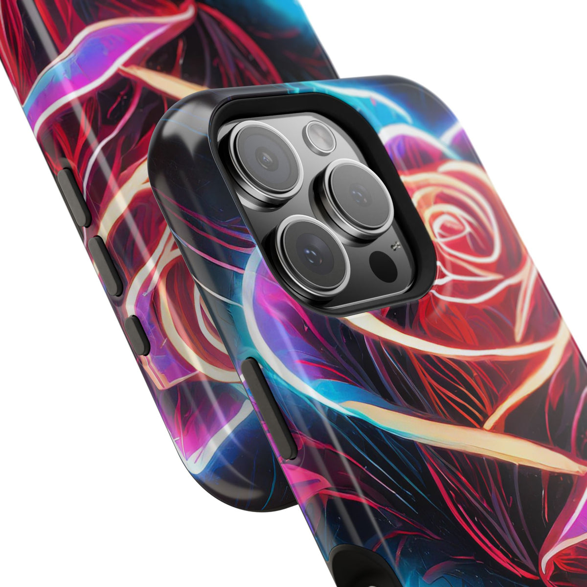 Neon Rose Magnetic Tough Phone Case - Studio 653