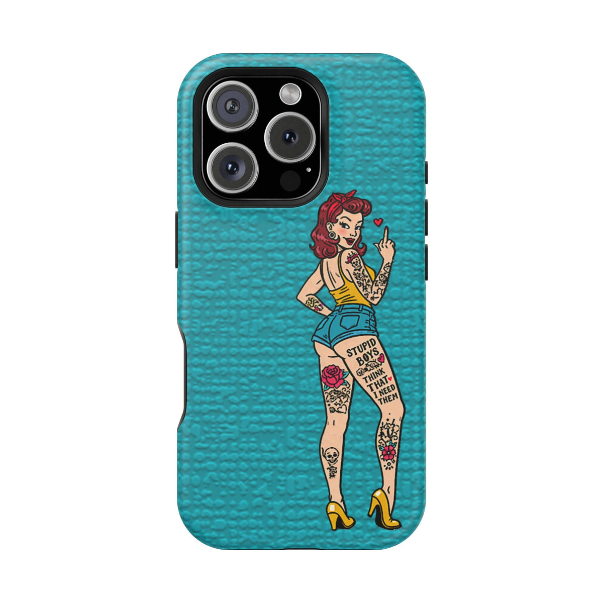 Sassy Pin-Up Stupid Boys Magnetic Tough Phone Case - Studio 653