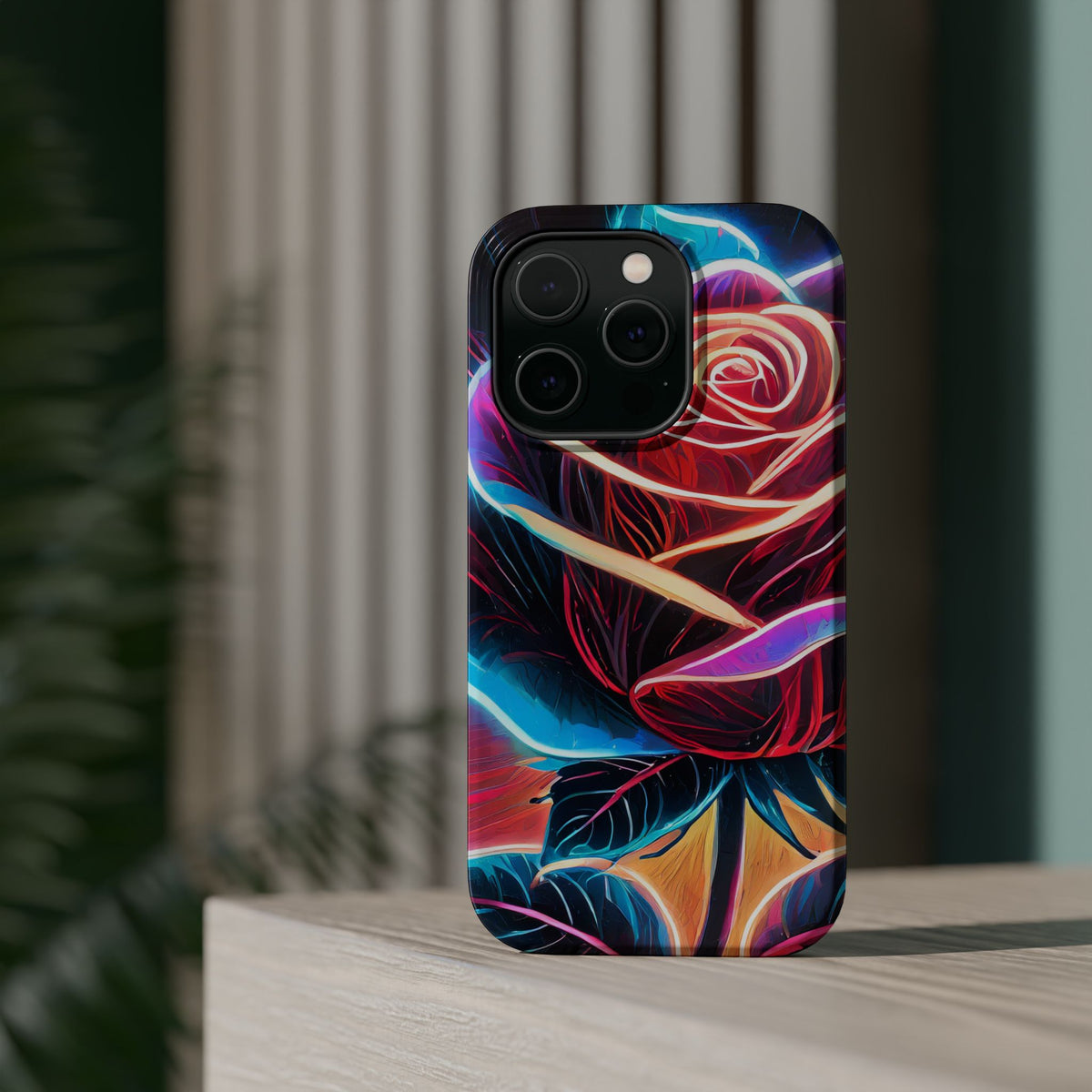 Neon Rose Magnetic Tough Phone Case - Studio 653