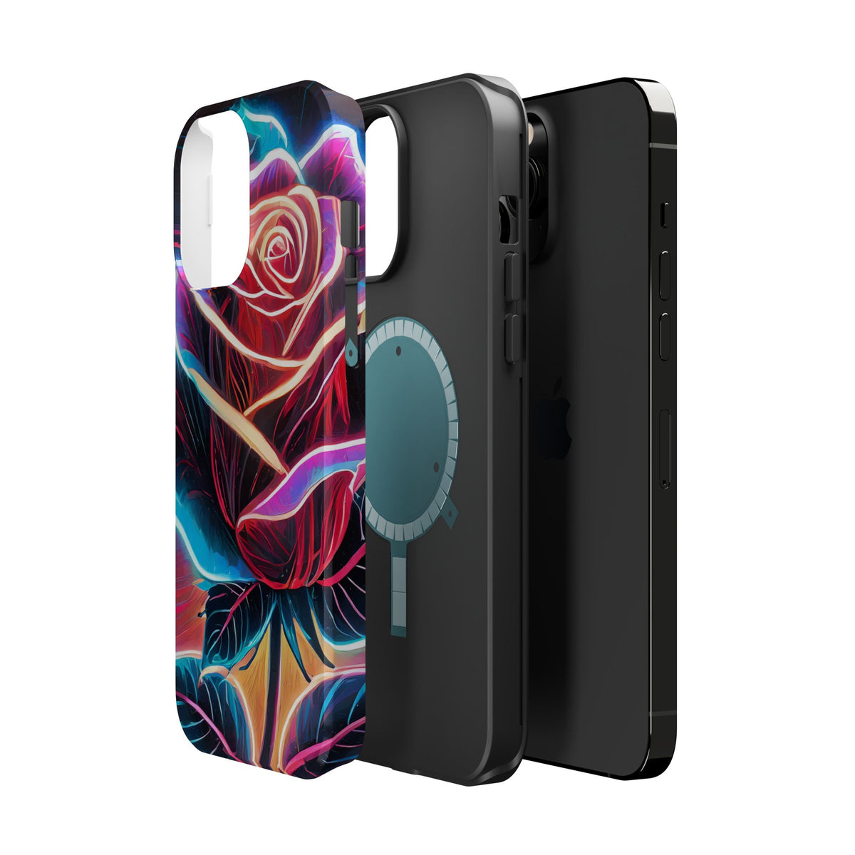 Neon Rose Magnetic Tough Phone Case - Studio 653