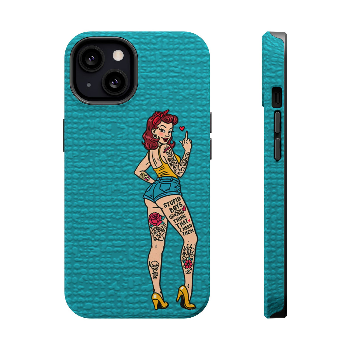 Sassy Pin-Up Stupid Boys Magnetic Tough Phone Case - Studio 653