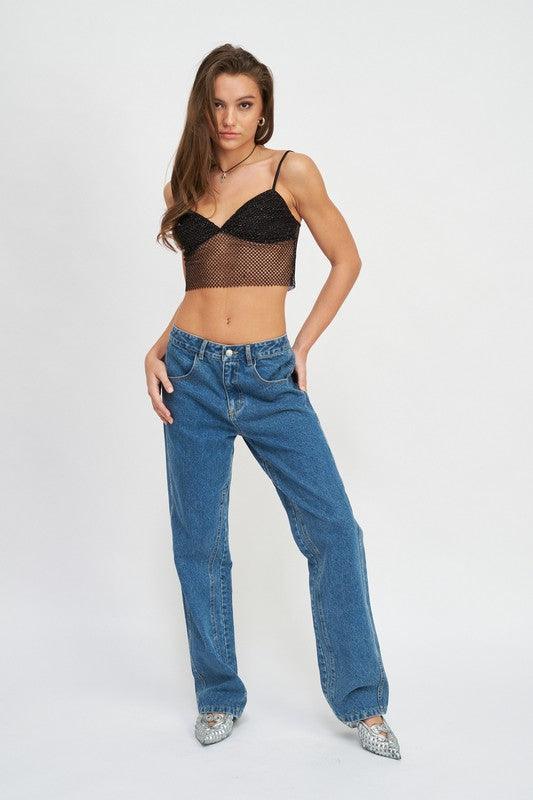 Low-Rise Boyfriend Jeans - Studio 653