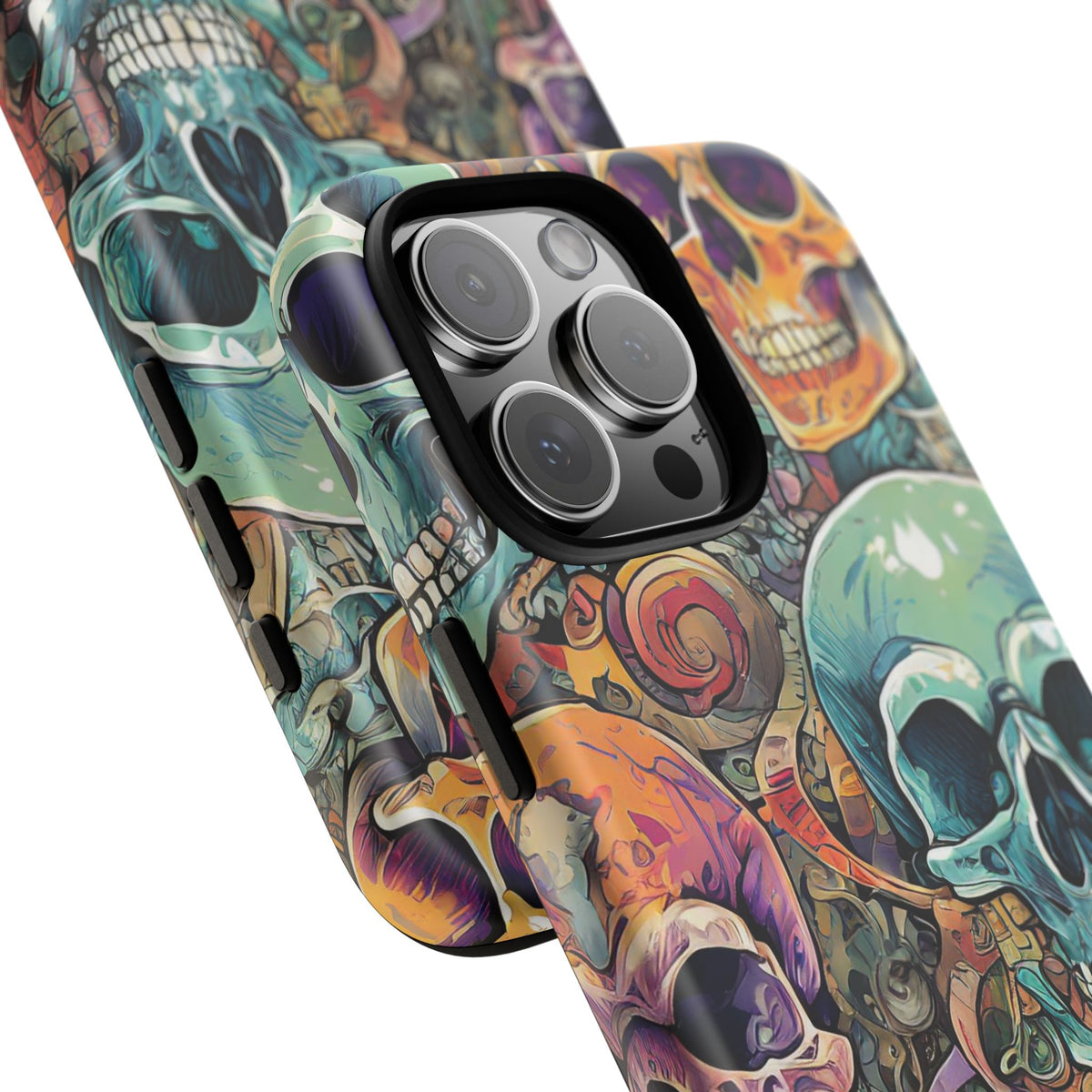 Artistic Skull Collage Tough Phone Case - Studio 653
