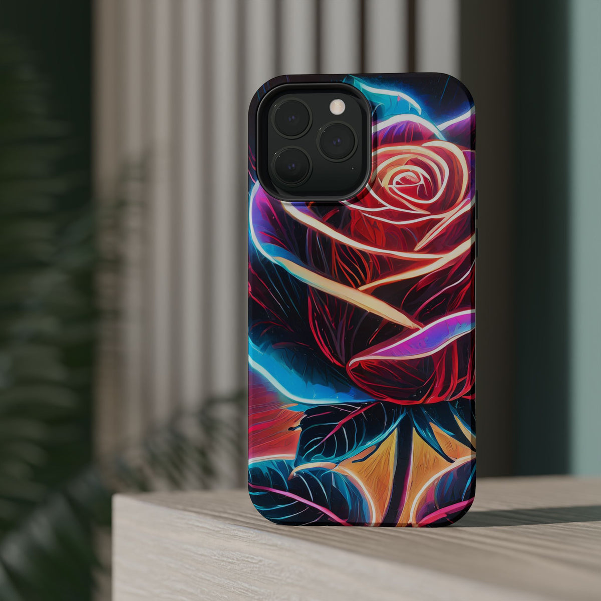 Neon Rose Magnetic Tough Phone Case - Studio 653