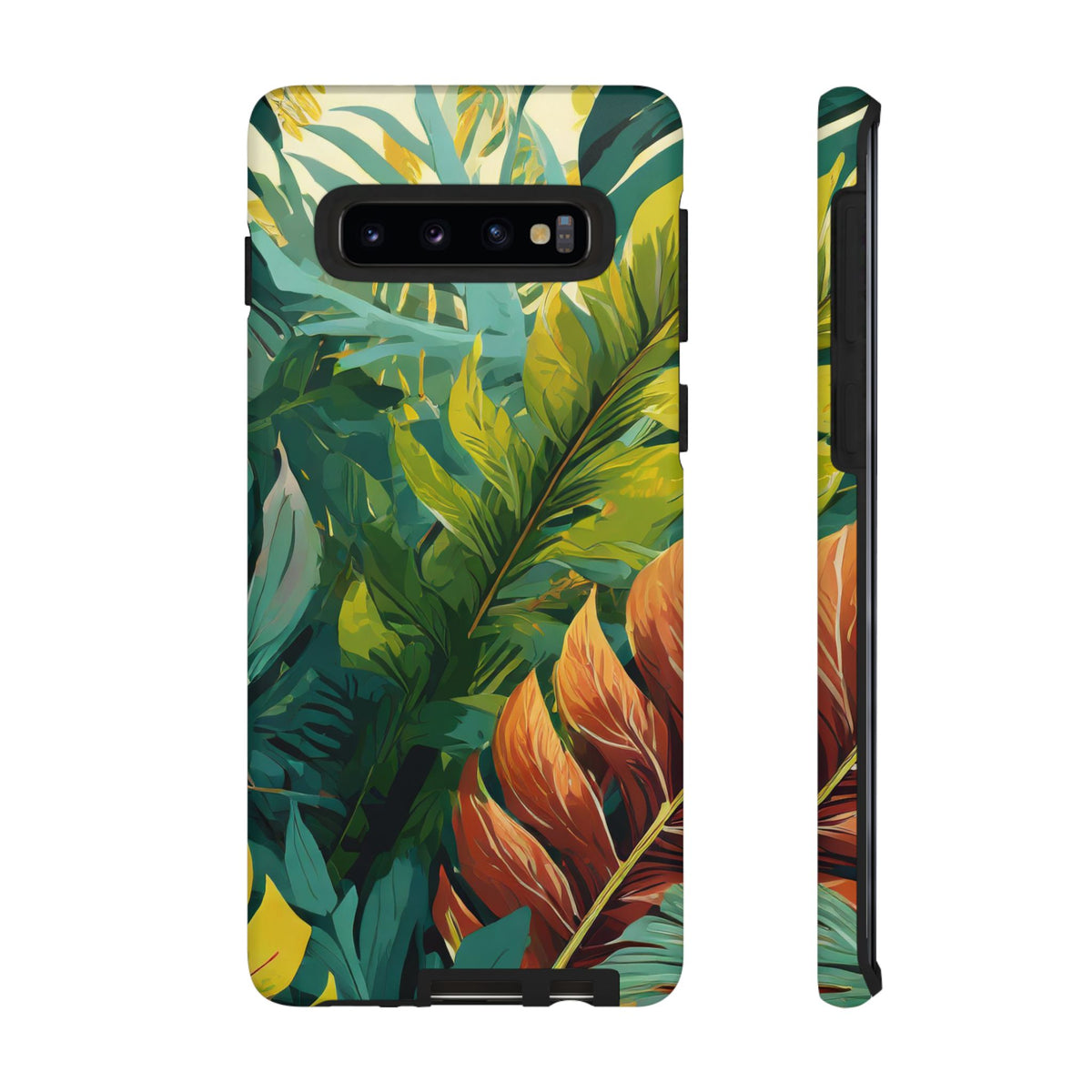 Tropical Leaf Phone Case - Vibrant Greenery Design for Nature Lovers