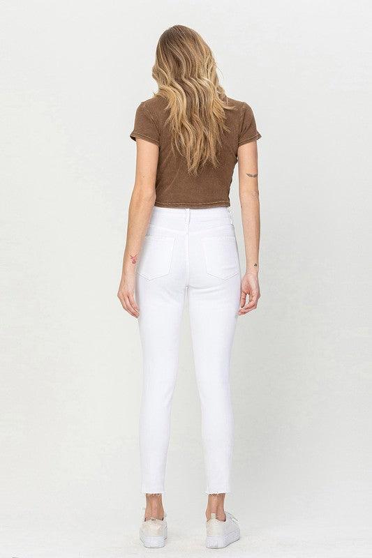 White High-Rise Skinny Jeans - Studio 653