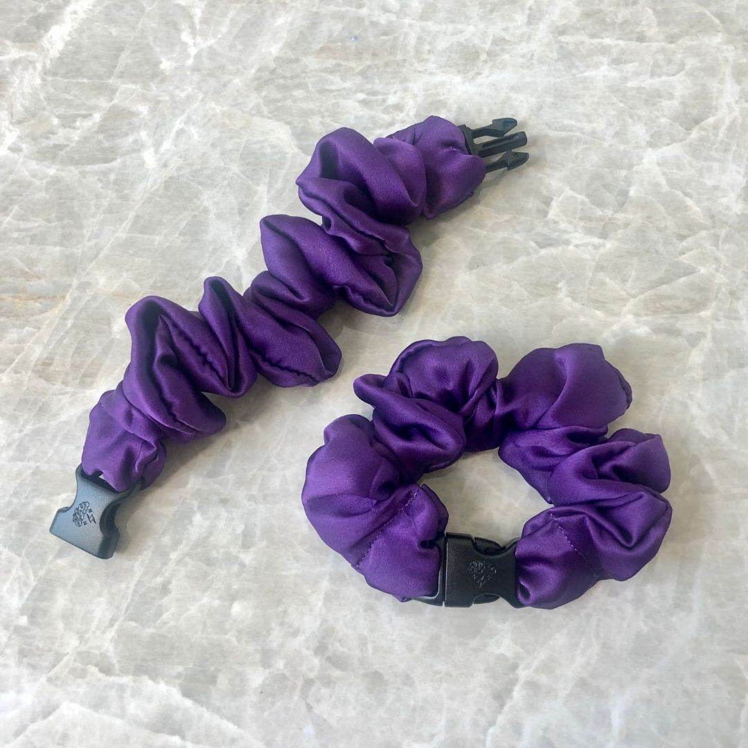 Buckle Scrunchie - Vibrant Solid Colors - No Snagging, No Tangles - Studio 653