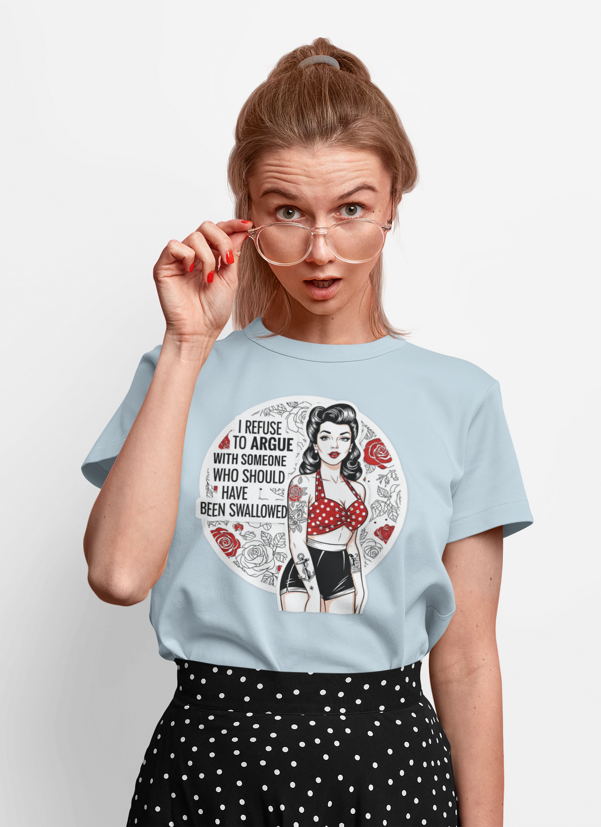 Retro “Should Have Been Swallowed” Graphic Tee