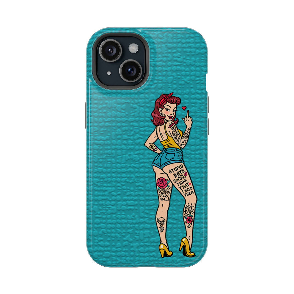 Sassy Pin-Up Stupid Boys Magnetic Tough Phone Case - Studio 653