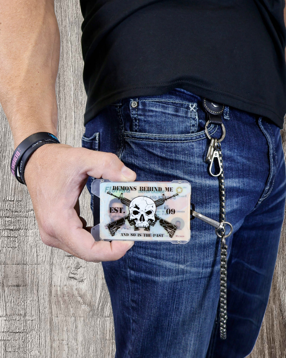 AR Tactical Wallet w/Chain Clip & ID Holder (wallet chain sold separately)