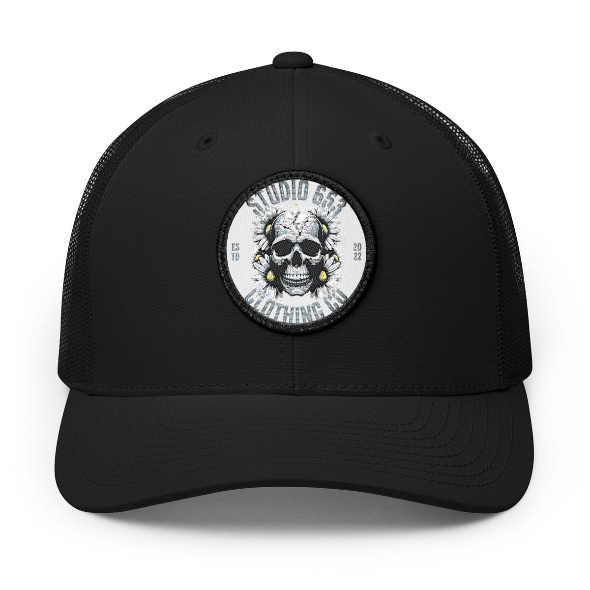 Skull Embroidered Vintage Snapback Hat