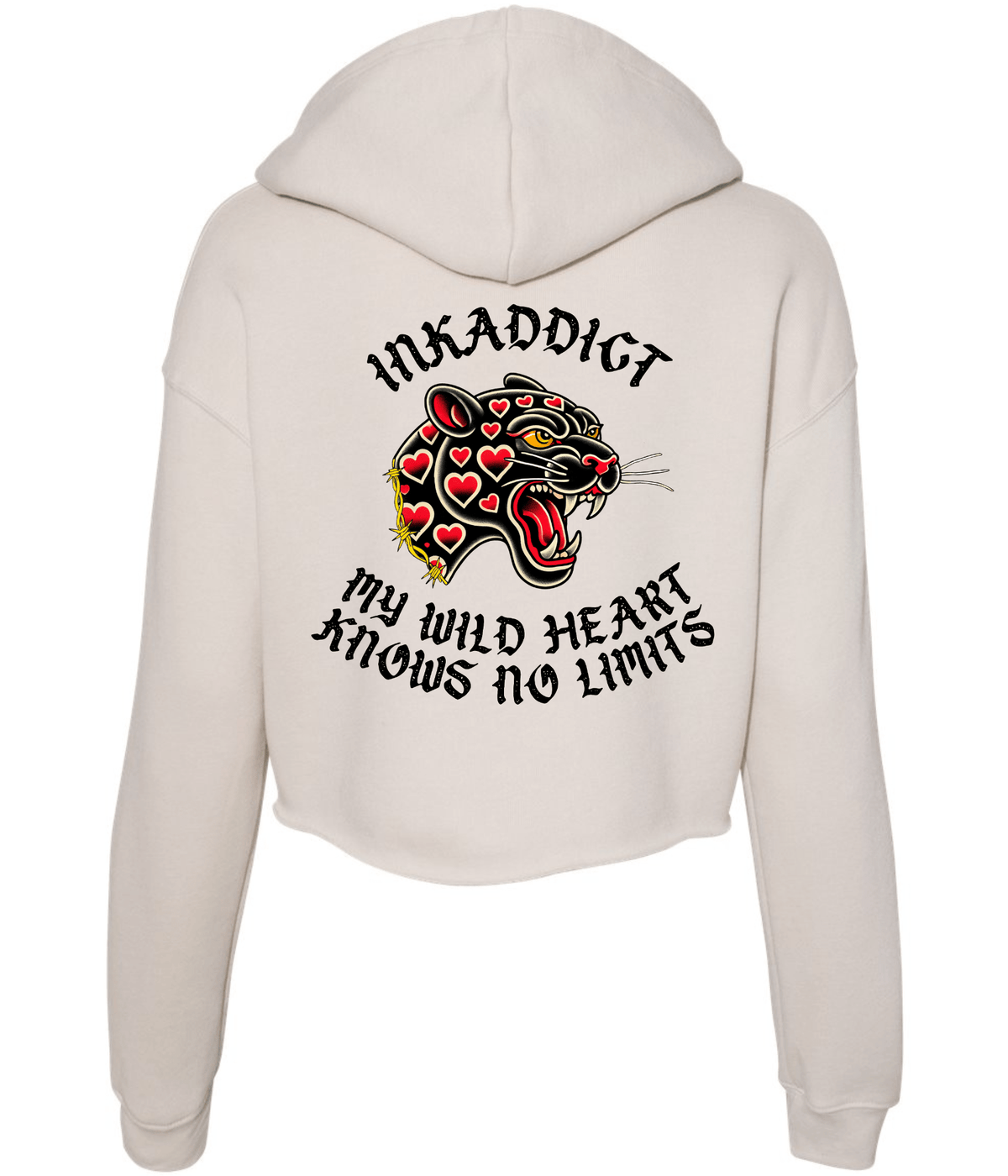 Wild Heart Women's Cropped Hoodie