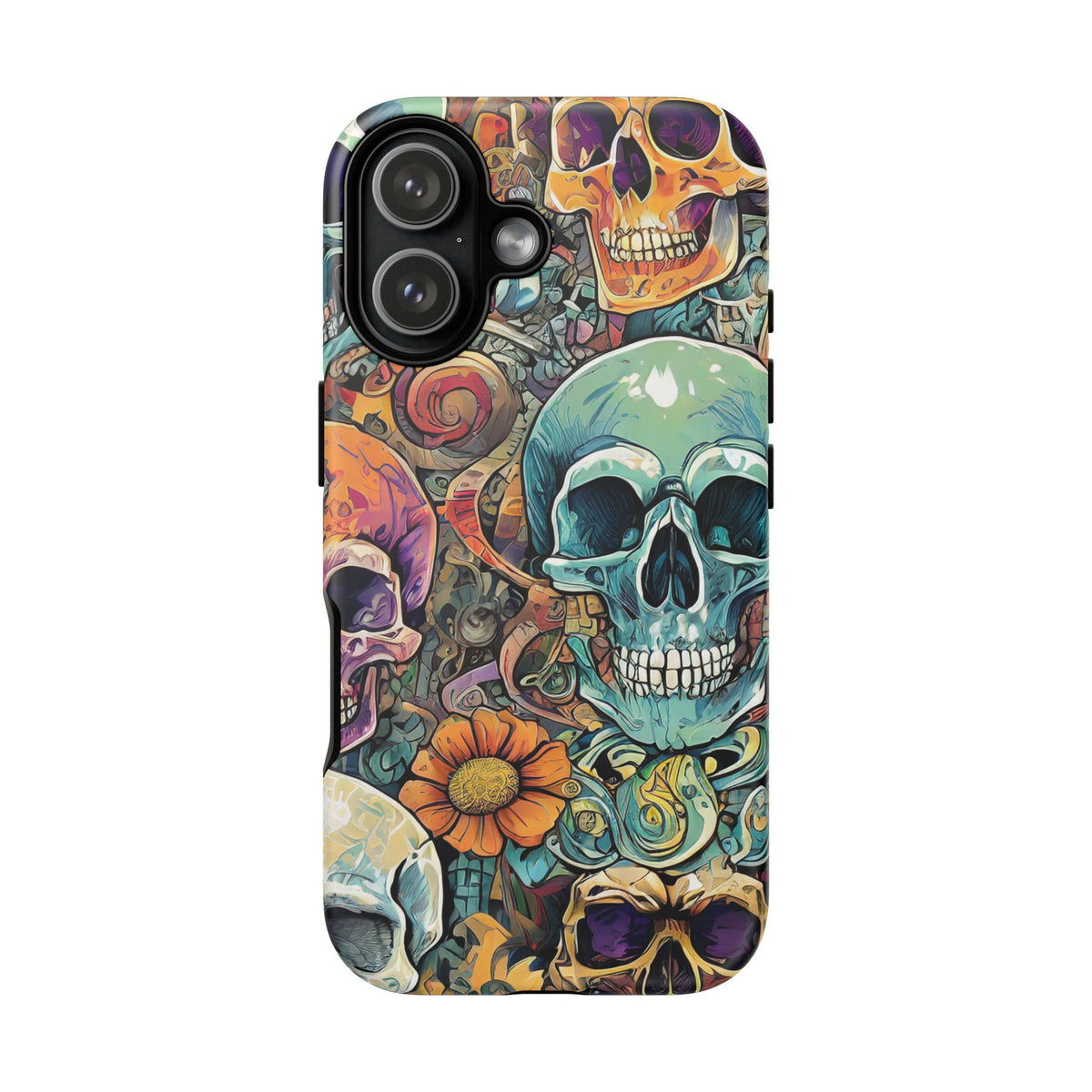 Artistic Skull Collage Tough Phone Case - Studio 653