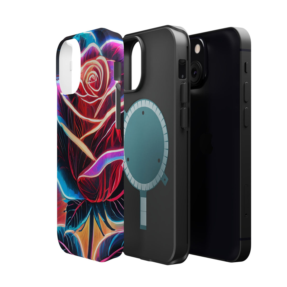 Neon Rose Magnetic Tough Phone Case - Studio 653