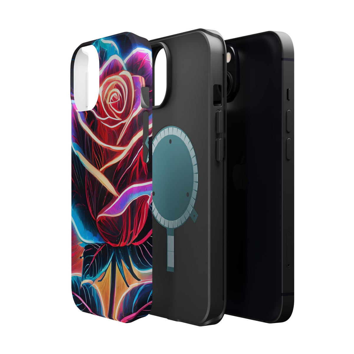 Neon Rose Magnetic Tough Phone Case - Studio 653