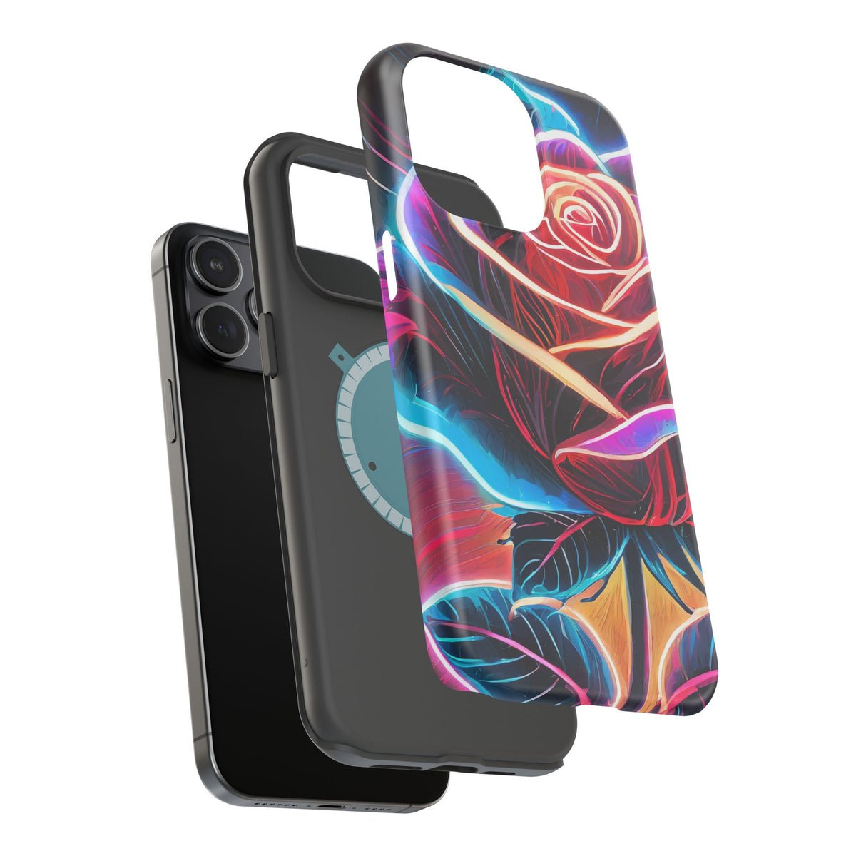 Neon Rose Magnetic Tough Phone Case - Studio 653