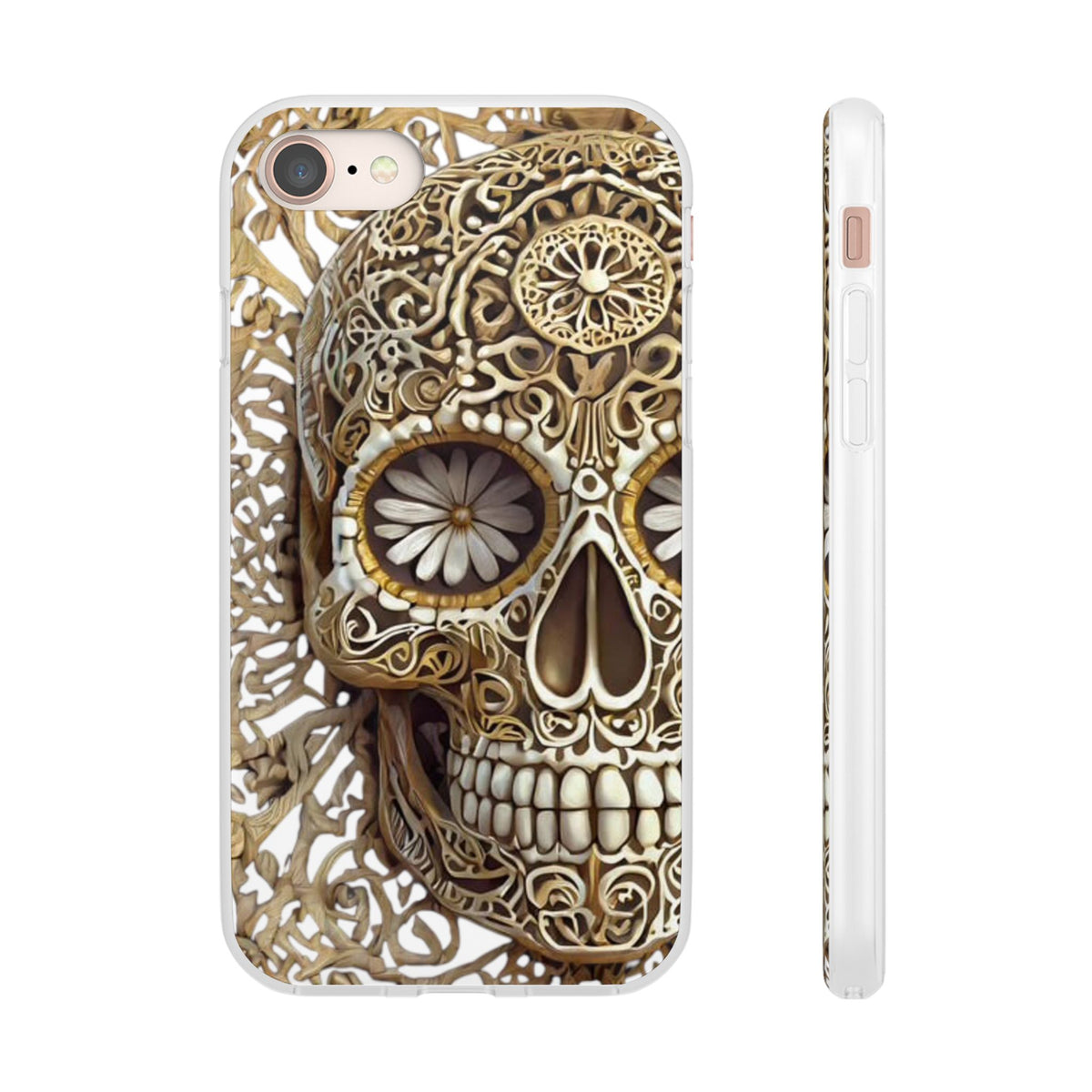 Ornate Sugar Skull Flexi Phone Case