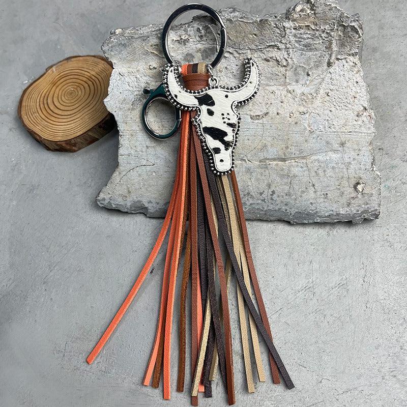 Bull Shape Fringe Key Chain - Studio 653