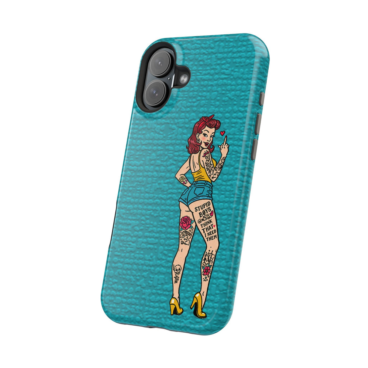 Sassy Pin-Up Stupid Boys Magnetic Tough Phone Case - Studio 653