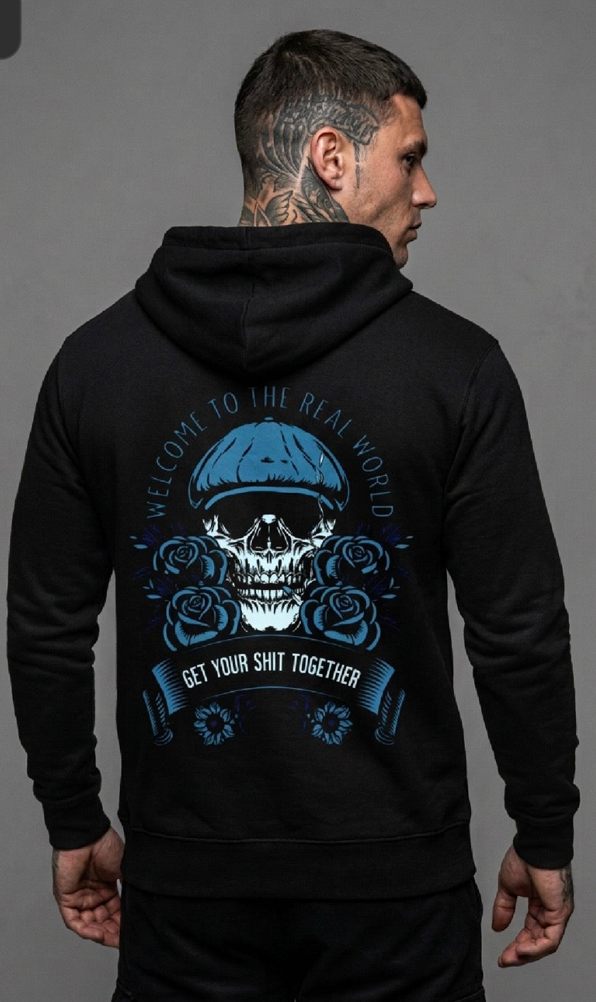 Get Your Shit Together Black Oversized Drop Shoulder Hoodie - Studio 653