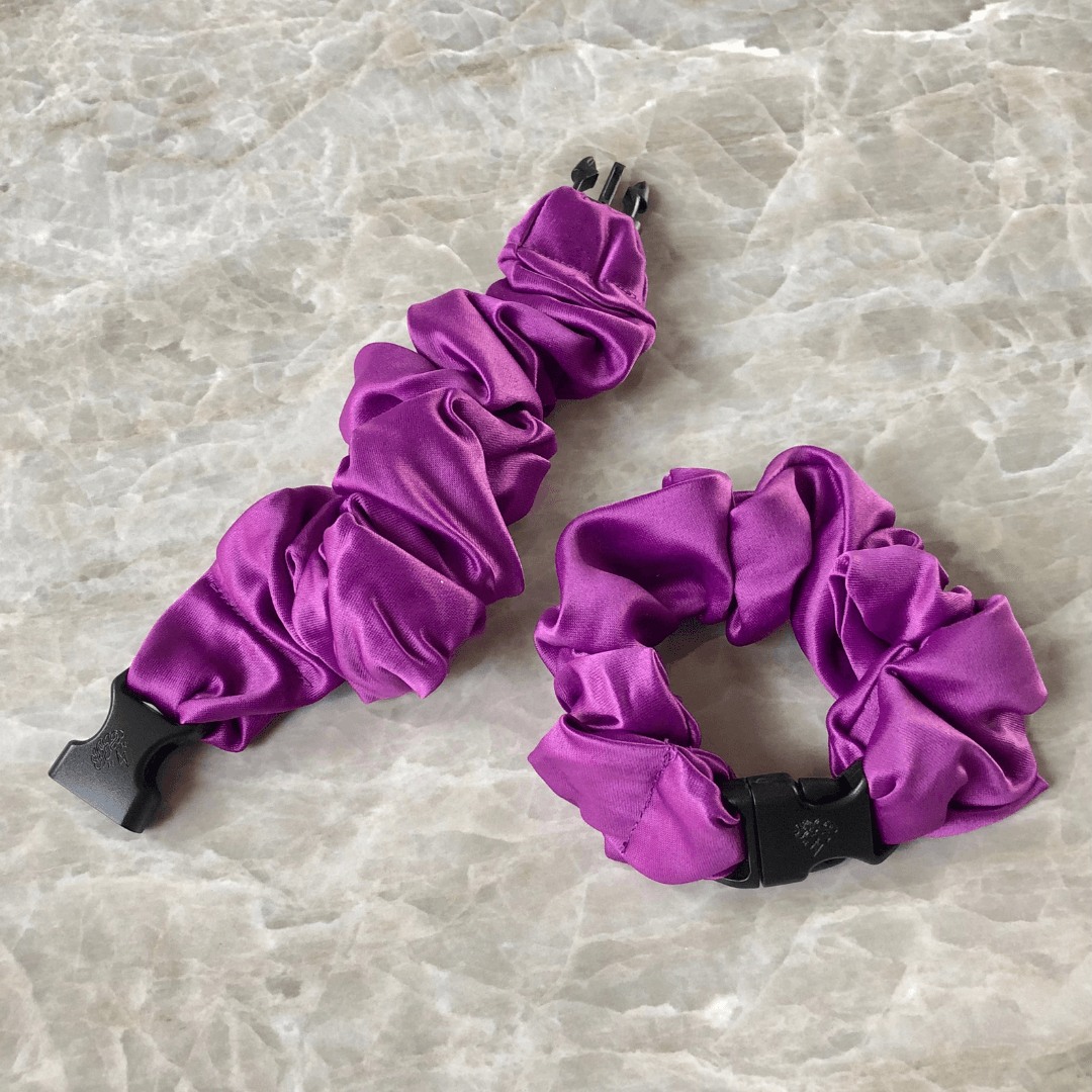 Buckle Scrunchie - Vibrant Solid Colors - No Snagging, No Tangles - Studio 653