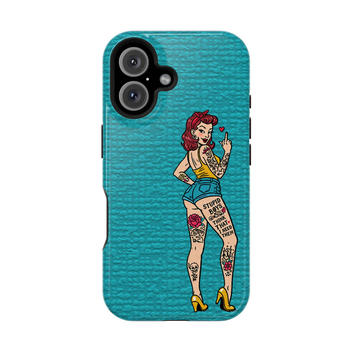 Sassy Pin-Up Stupid Boys Magnetic Tough Phone Case - Studio 653