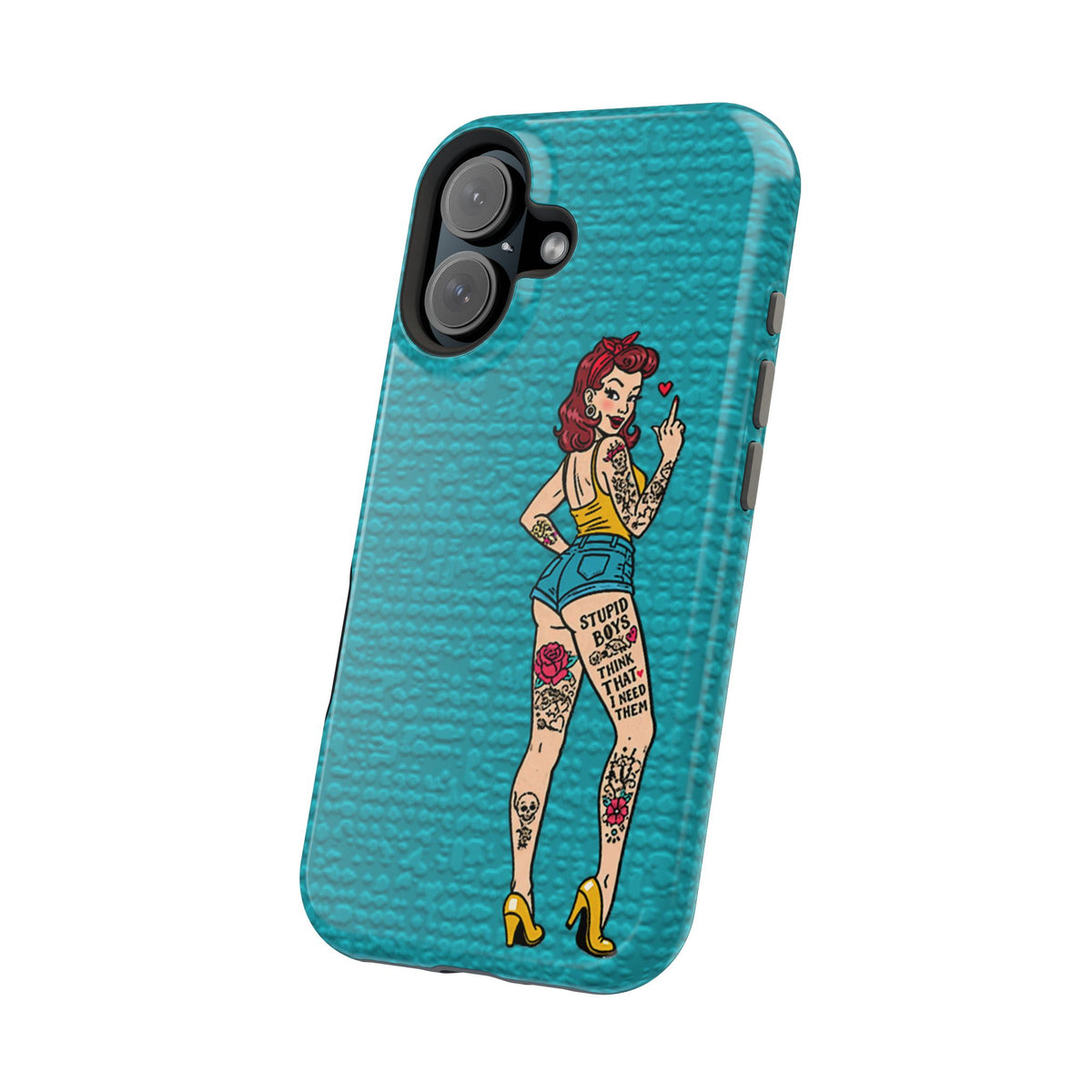 Sassy Pin-Up Stupid Boys Magnetic Tough Phone Case - Studio 653