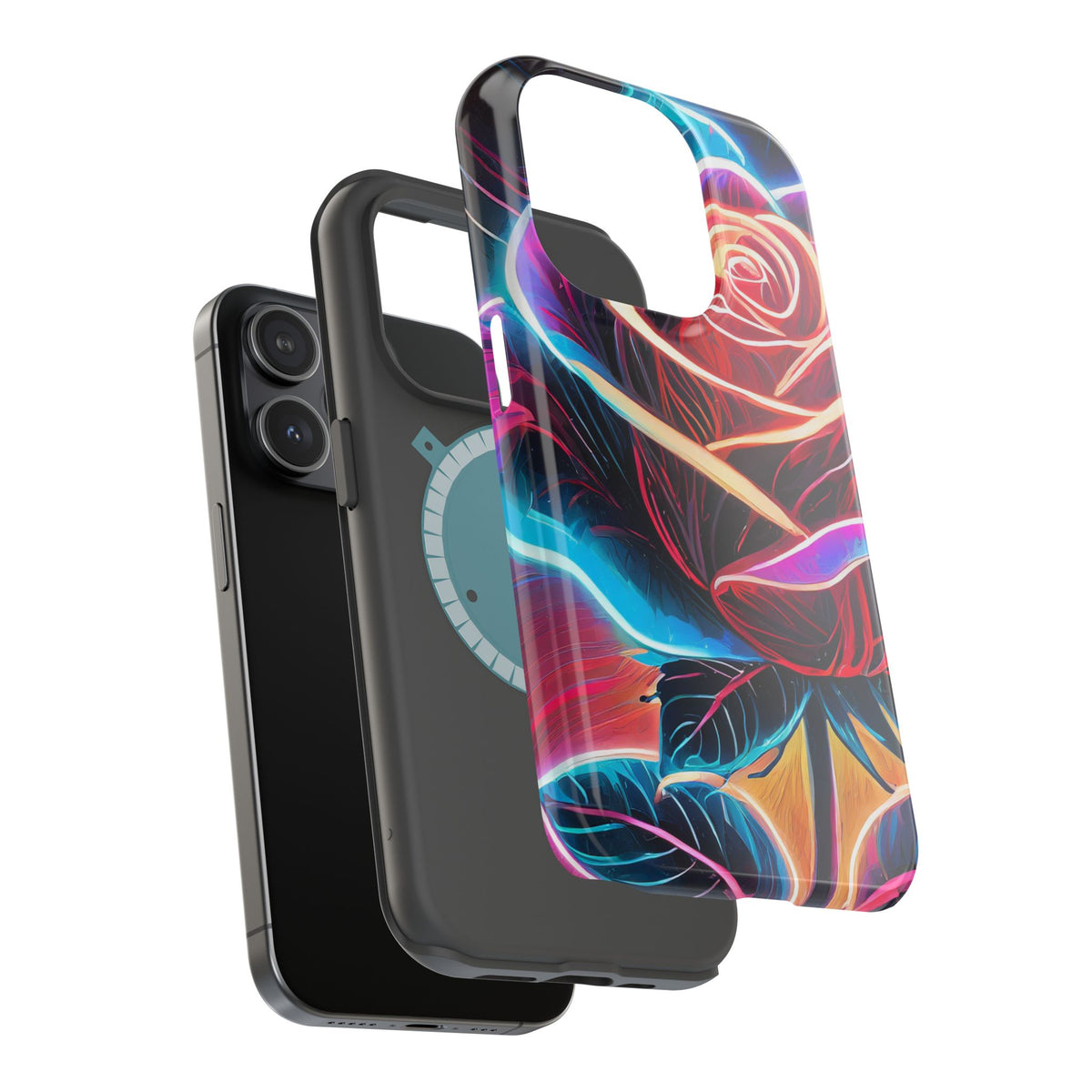 Neon Rose Magnetic Tough Phone Case - Studio 653