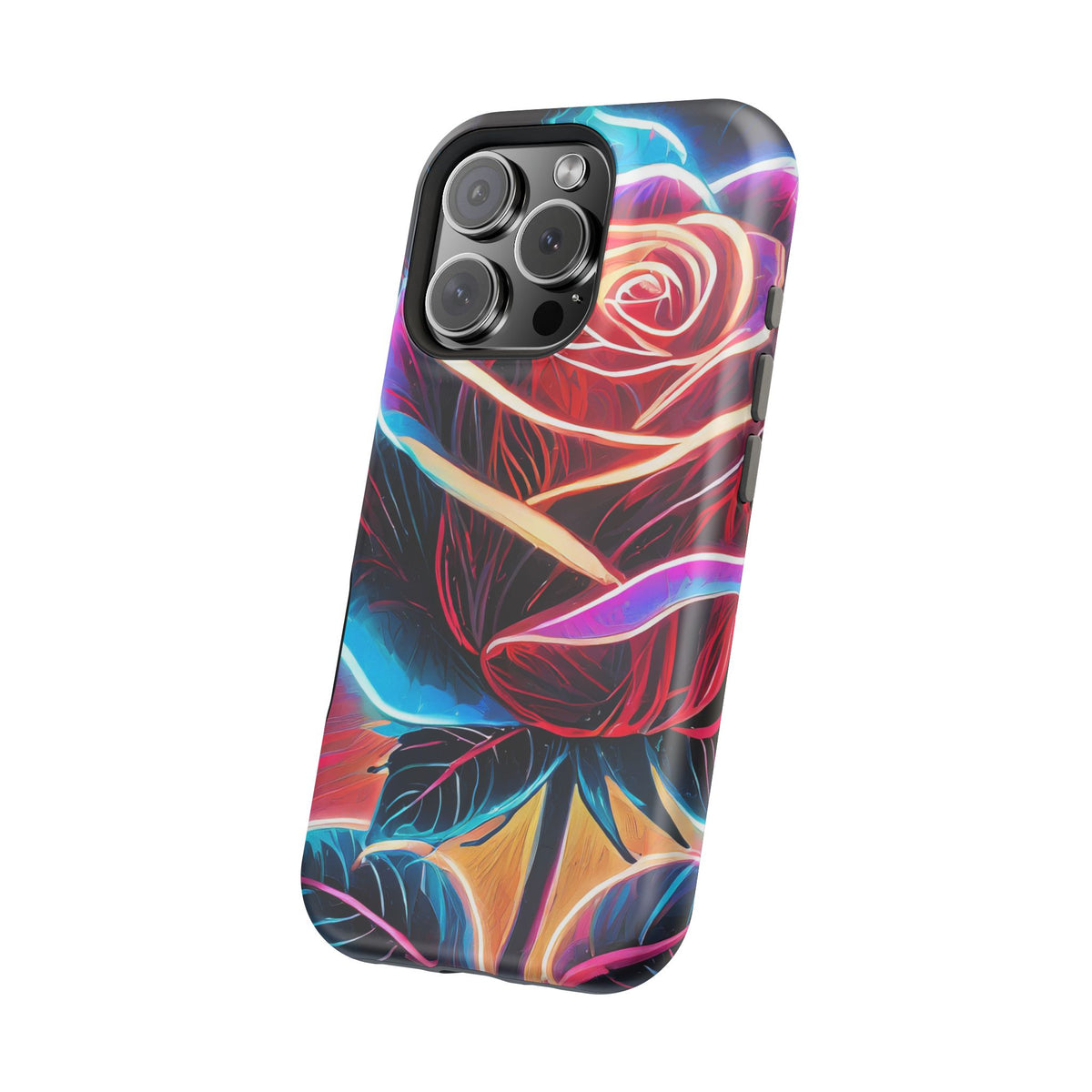 Neon Rose Magnetic Tough Phone Case - Studio 653