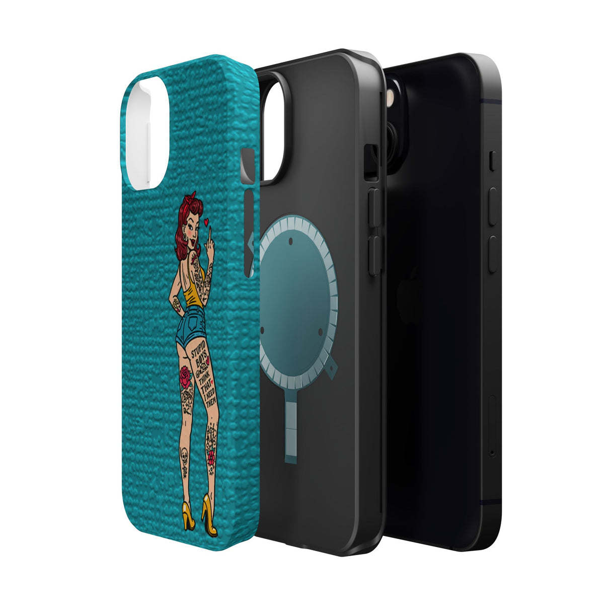 Sassy Pin-Up Stupid Boys Magnetic Tough Phone Case - Studio 653